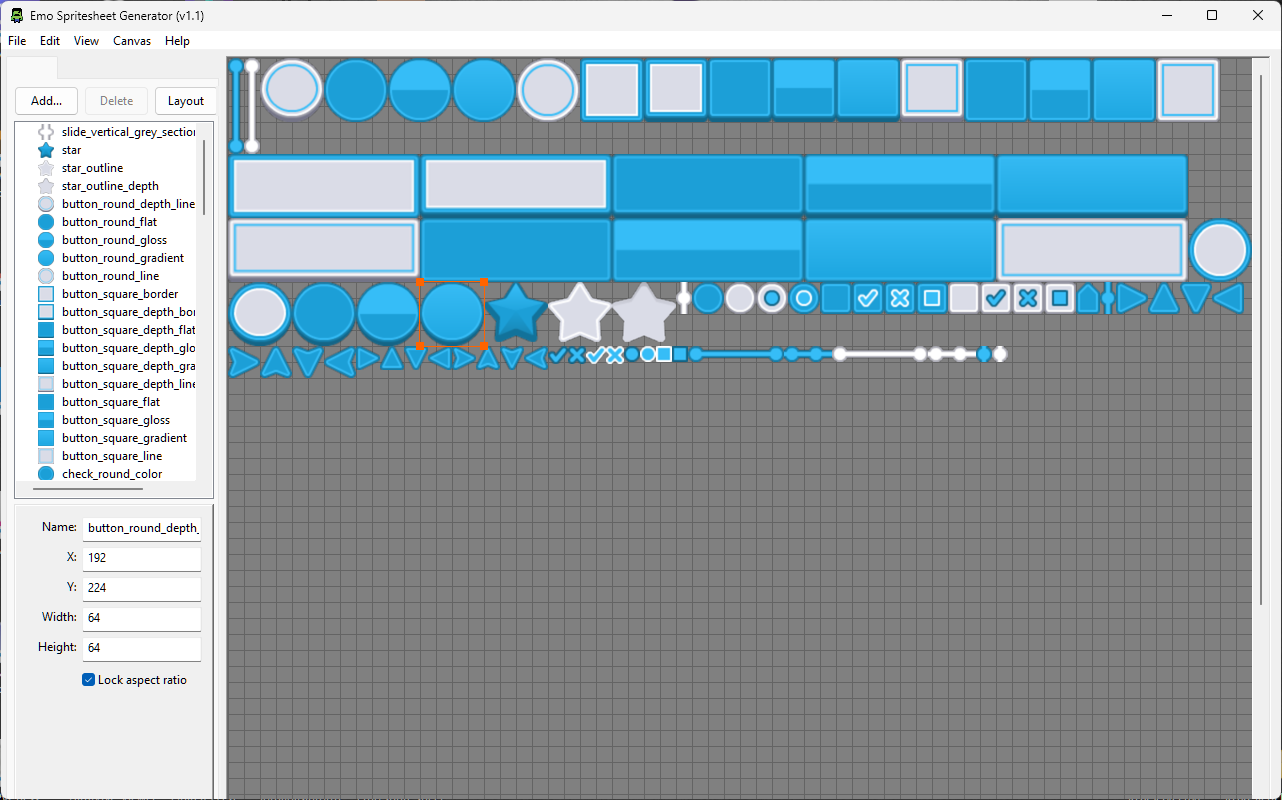 Emo SpriteSheet Generator Screenshot